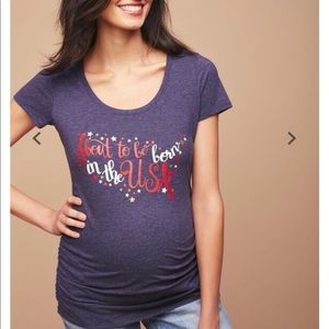 Size medium motherhood Maternity with ruched sides